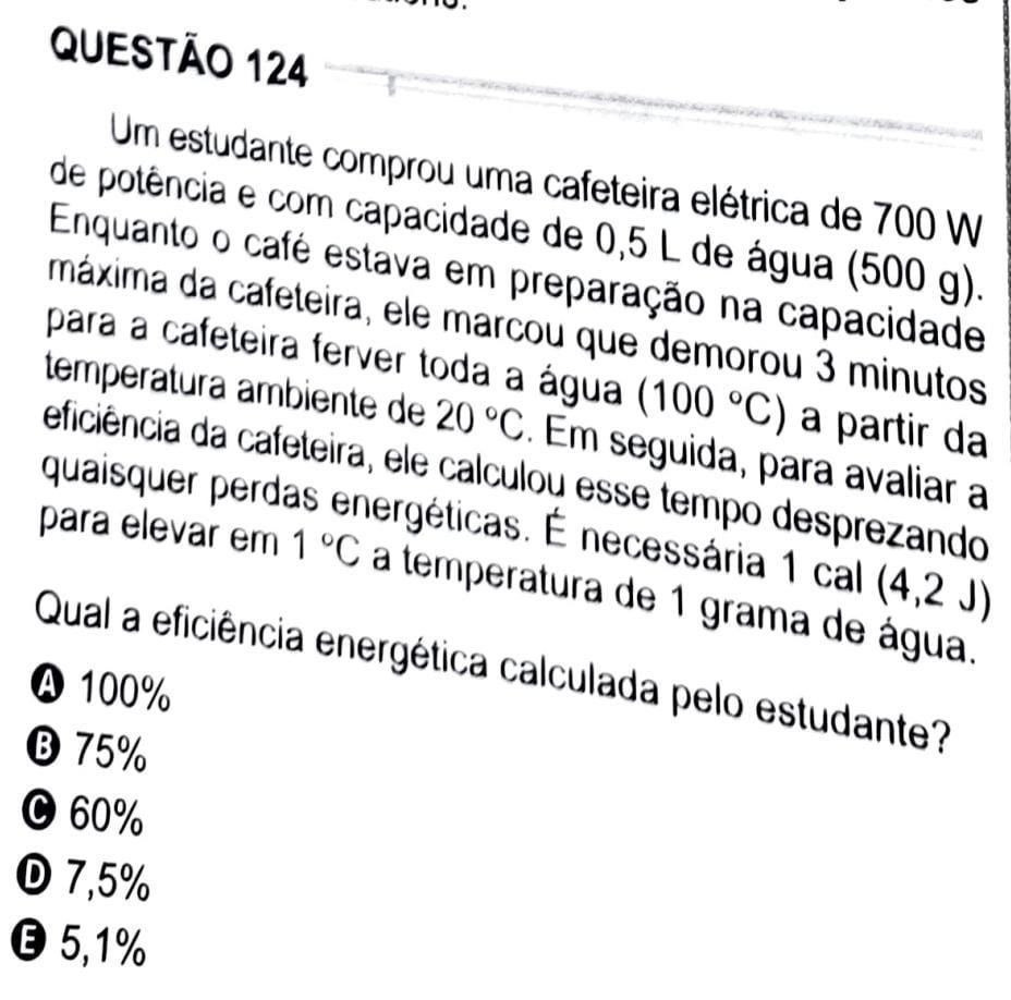 questão 124 do Enem