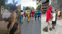 Power Rangers, Chapolin e cena de crime: veja fantasias de policiais em SP'